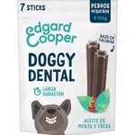 dental snack for small and mini breed dogs mint oil and strawberry container 105 g