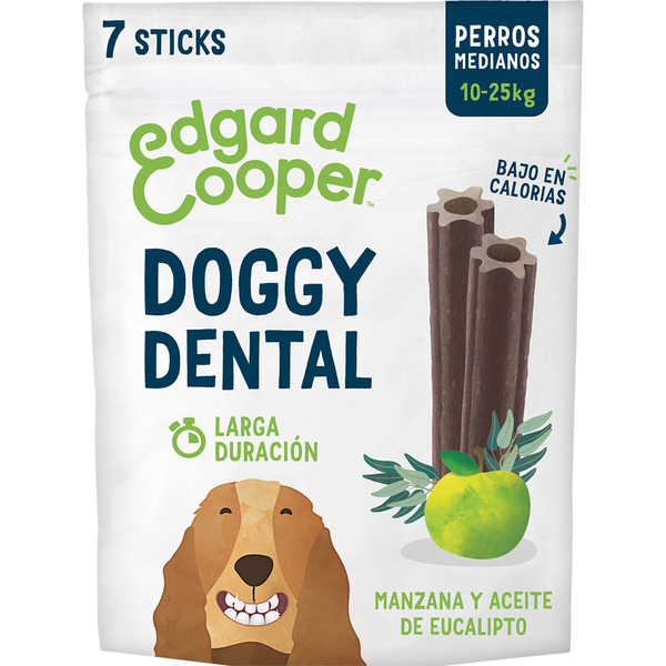 dental snack for medium dogs apple and eucalyptus oil container 175 g