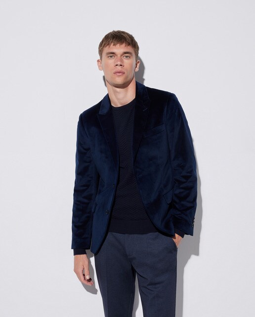 Men's velvet blazer