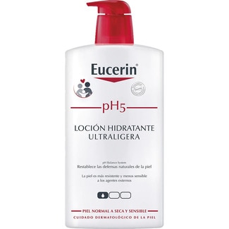EUCERIN pH5 loción hidratante Ultraligera reduce los signos de la piel sensible frasco 1000 ml