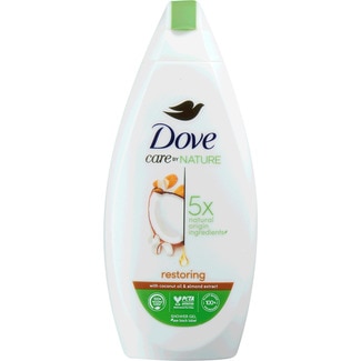 Dove Gel de Banho Nature Coco & Amênoda embalagem 400 ml