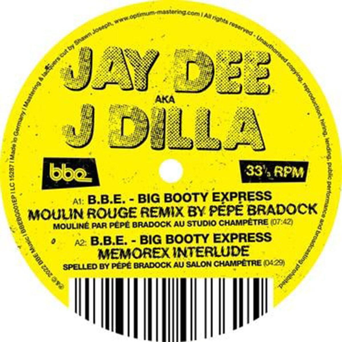 Imagem 0 de BBE Big booty express (LP-Vinil 12'')
