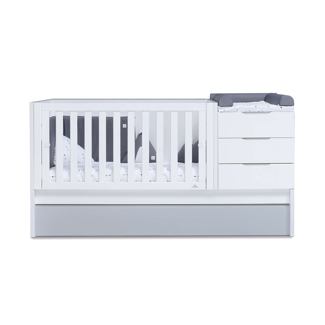 Cuna convertible con cama nido (70 x 140 cm) Alondra Sero More