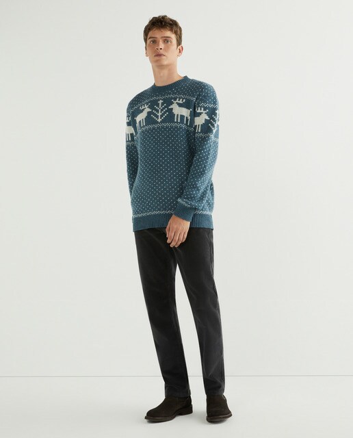 Jersey de hombre con el cuello redondo
