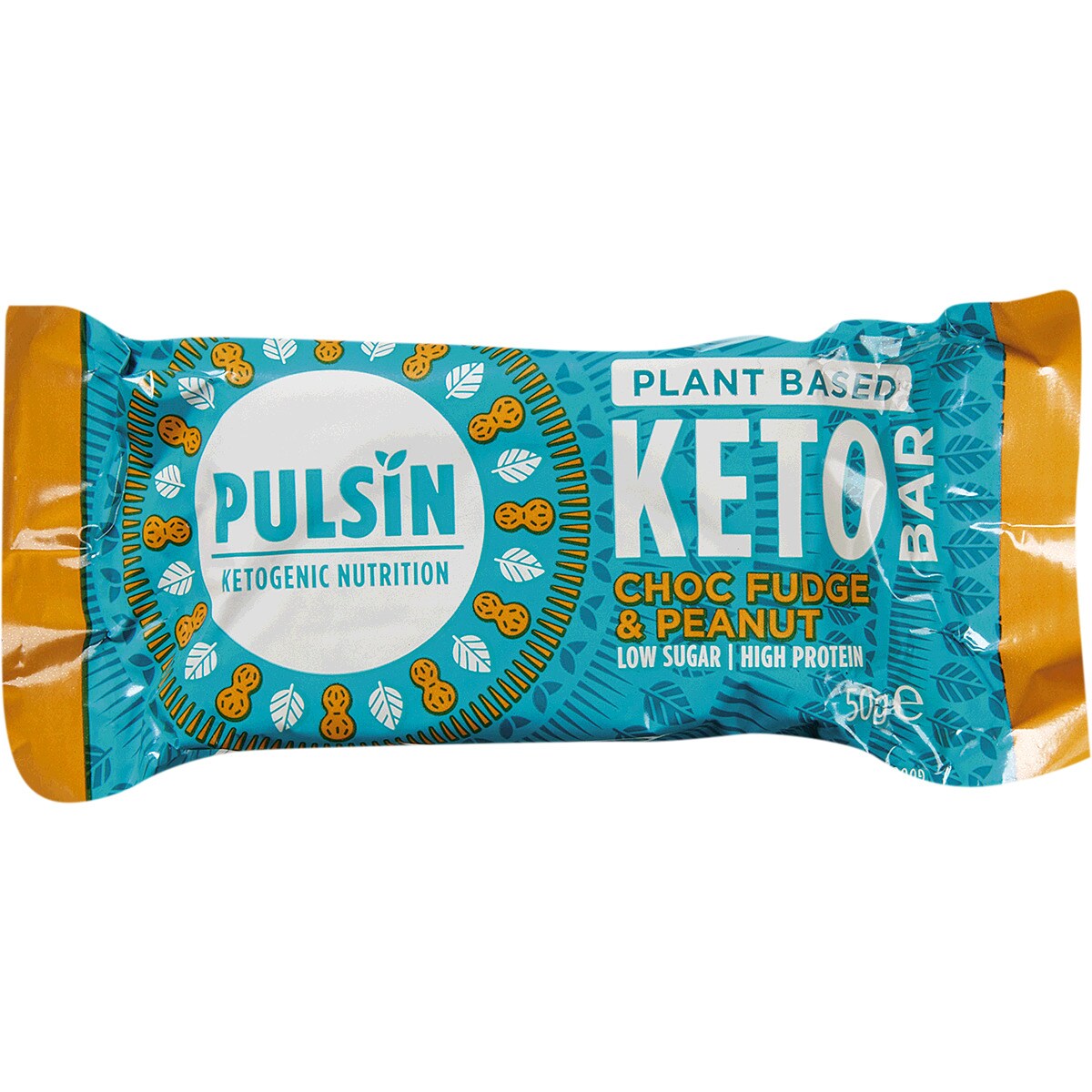 Barra Keto Bar de Chocolate e Amendoim embalagem 50 g · Pulsin