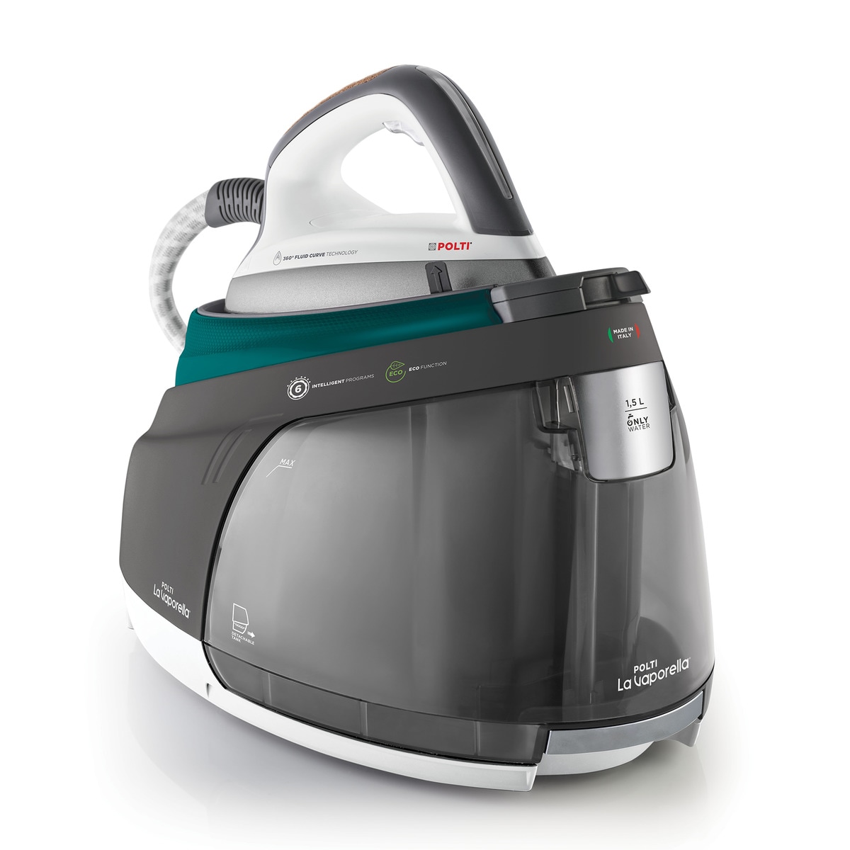 Polti – Centro de Planchado Polti La Vaporella XT120C con autonomía ilimitada.