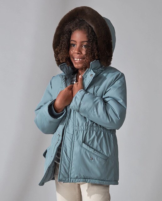 Girls fleece shop lined coat