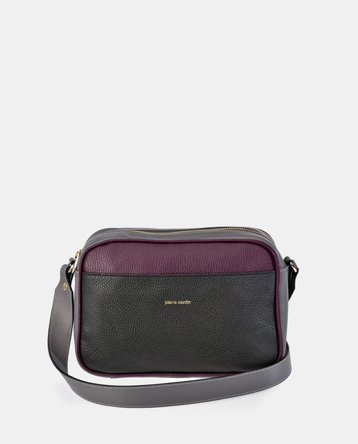 Burgundy leather crossbody bag · Women's fashion · El Corte Inglés