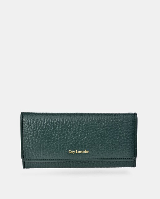 Green leather wallet · Women's fashion · El Corte Inglés