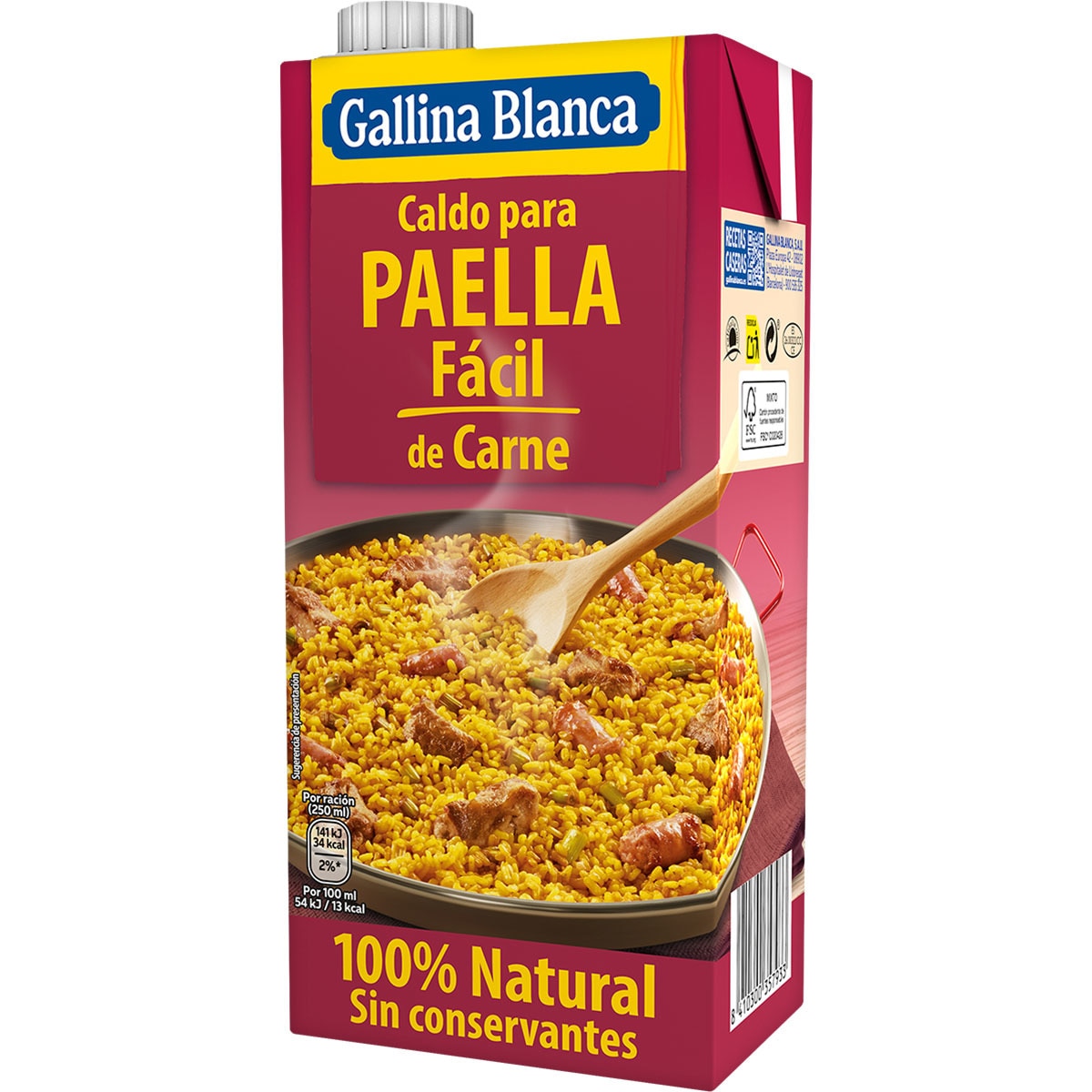 Comprar Caldo para paella de carne fácil sin gluten envase 1 l