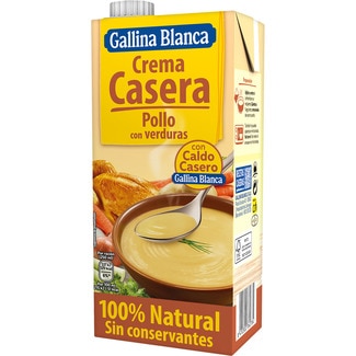 GALLINA BLANCA crema casera de pollo y verduras envase 1 l