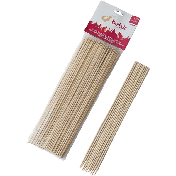 bamboo barbecue sticks 250 x 3 mm bag 100 units