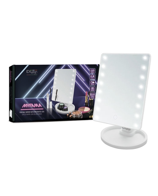 Espejo make-up con leds portátil myfama