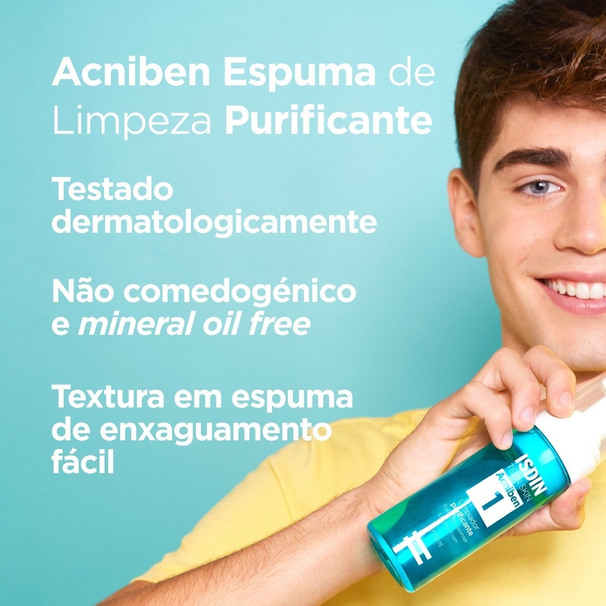 Espuma de Limpeza  Facial Purificante Acniben - 150 ml 3
