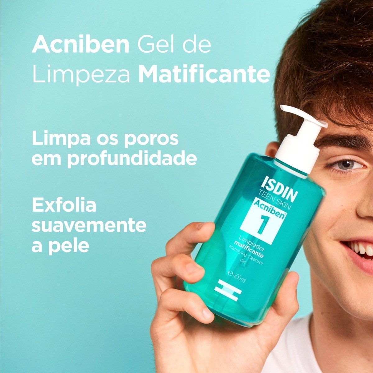 Gel de Limpeza Matificante para Pele Oleosa Acniben - 400 ml 3