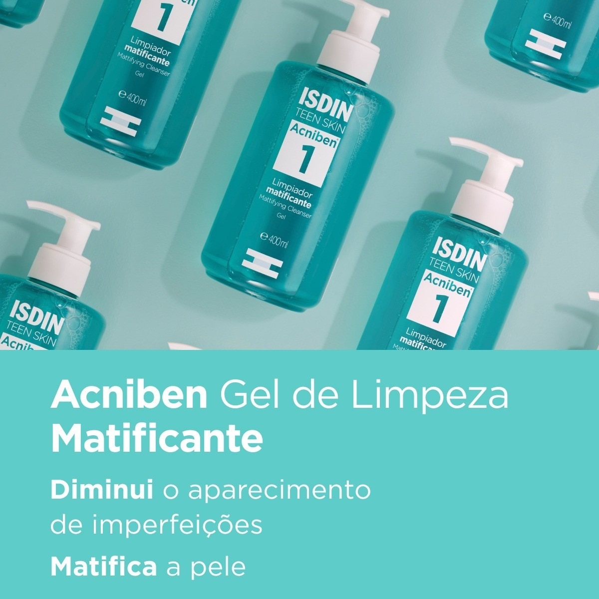 Gel de Limpeza Matificante para Pele Oleosa Acniben - 400 ml 2