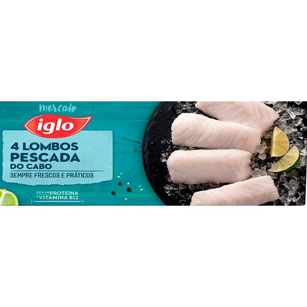 Lombos de Pescada 4 Unidades embalagem 400 g