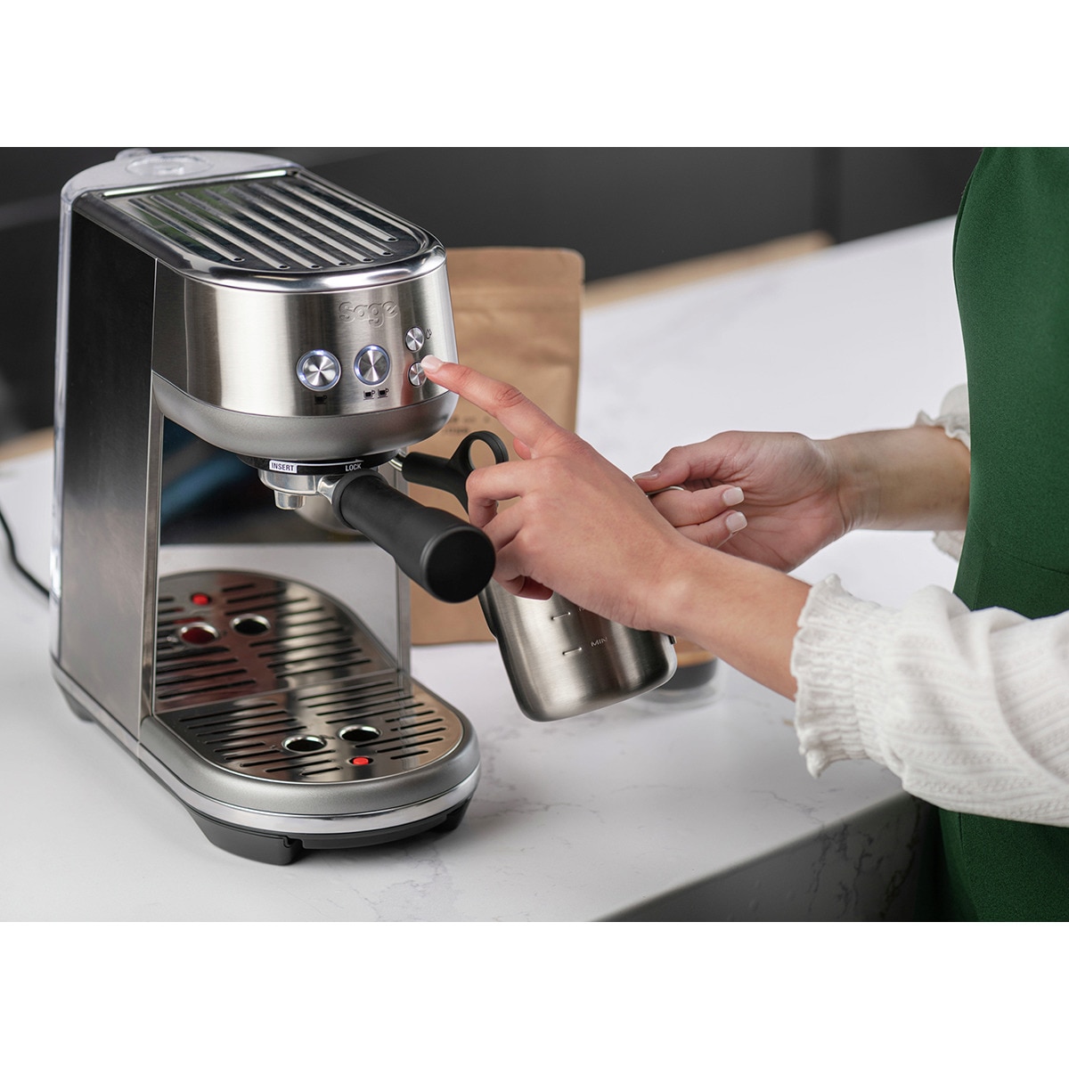 Sage Bambino manual espresso coffee maker · Electrical Appliances · El Corte Inglés
