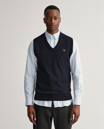 Gilet sans manche homme en maille uni