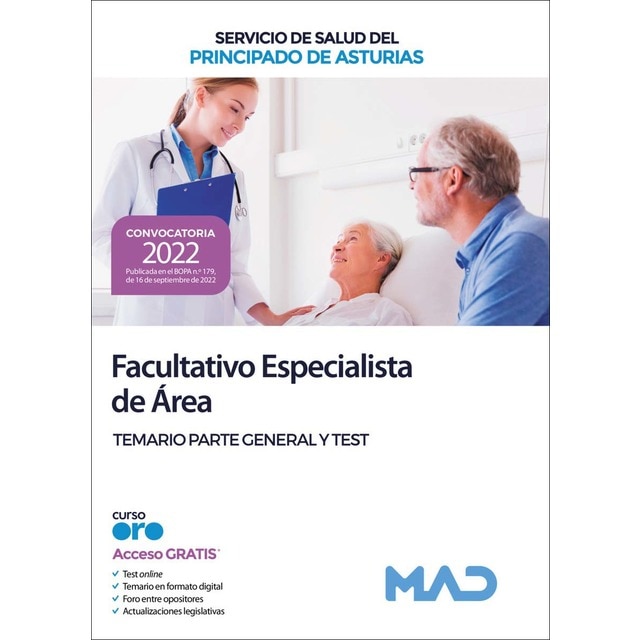 Facultativos especialistas de área del servicio de salud del principado de asturias. Temario parte general