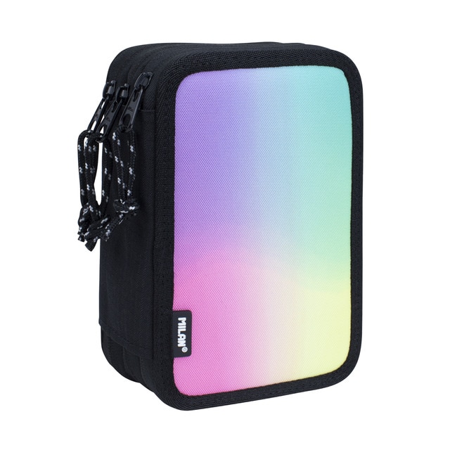 Plumier 3 Pisos Con Contenido Sunset MILAN, Negro.