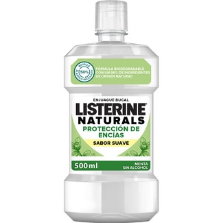 LISTERINE Naturals mild mint gum mouthwash flask 500 ml