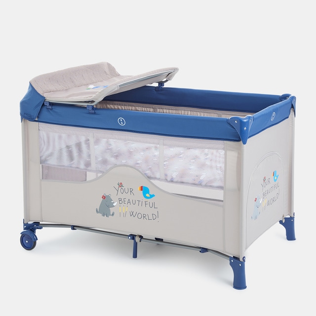 Cuna de viaje bbest Animales doble altura con cambiador