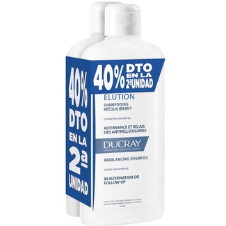 DUCRAY ELUTION Doppelpack Shampoo gegen Schuppen 400+400 ml