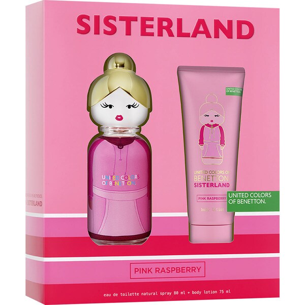 Sisterland Pink Raspberry estuche con eau de toilette femenina natural spray 80 ml + loción corporal tubo 75 ml