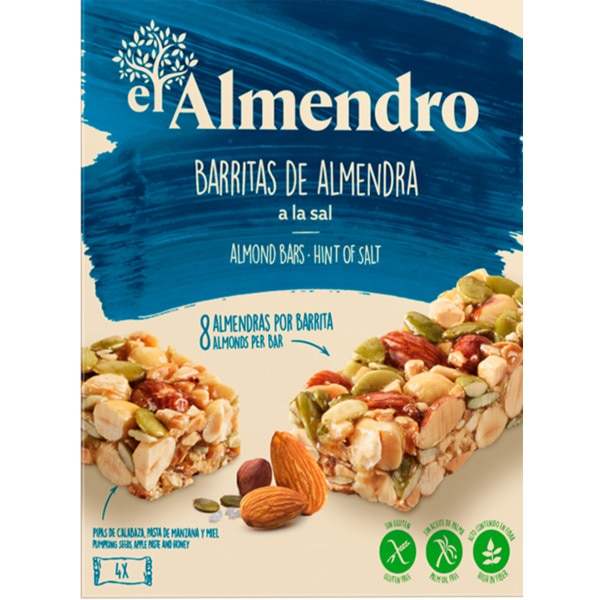 Barritas de Amêndoas com Sal embalagem 84 g