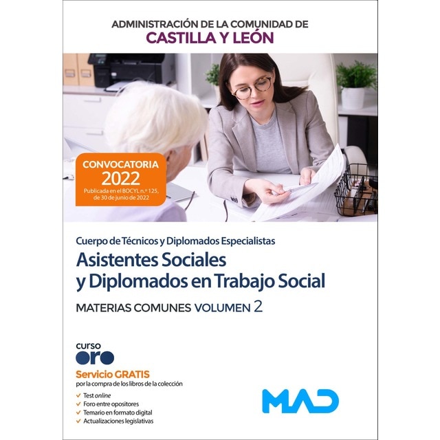 Cuerpo de Técnicos y Diplomados Especialistas (Asistentes Sociales y Diplomados en Trabajo Social) de la Administración de la Comunidad (Tapa blanda)