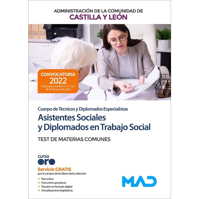 Cuerpo de Técnicos y Diplomados Especialistas (Asistentes Sociales y Diplomados en Trabajo Social) de la Administración de la Comunidad (Tapa blanda)