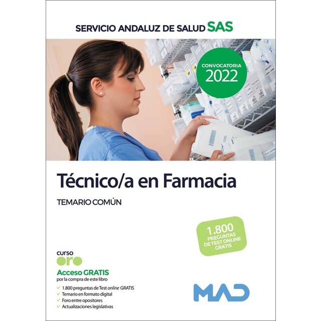 Técnico/a en Farmacia del Servicio Andaluz de Salud. Temario común (Tapa blanda)