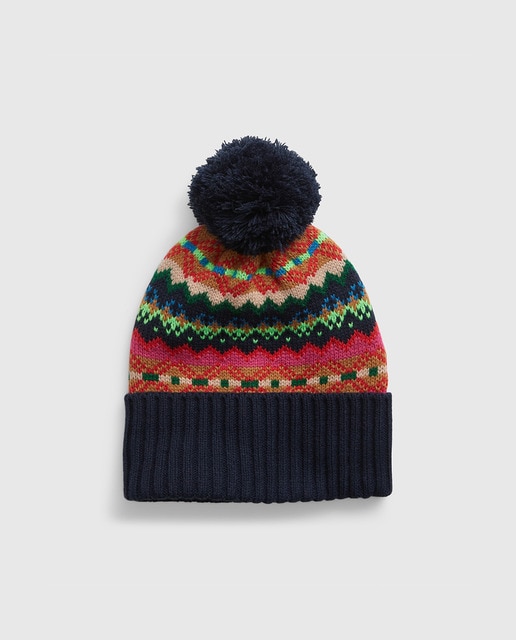 Gorro de niña con y pompón