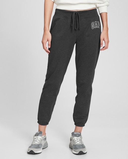 Pantalón jogger liso de mujer
