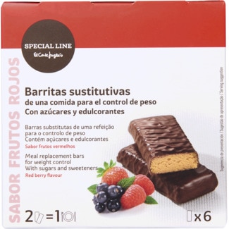 Special Line Barras Substitutivas de Refeição para o controlo de Peso Frutos Vermelhos Pack 6 unidades embalagem 210 g
