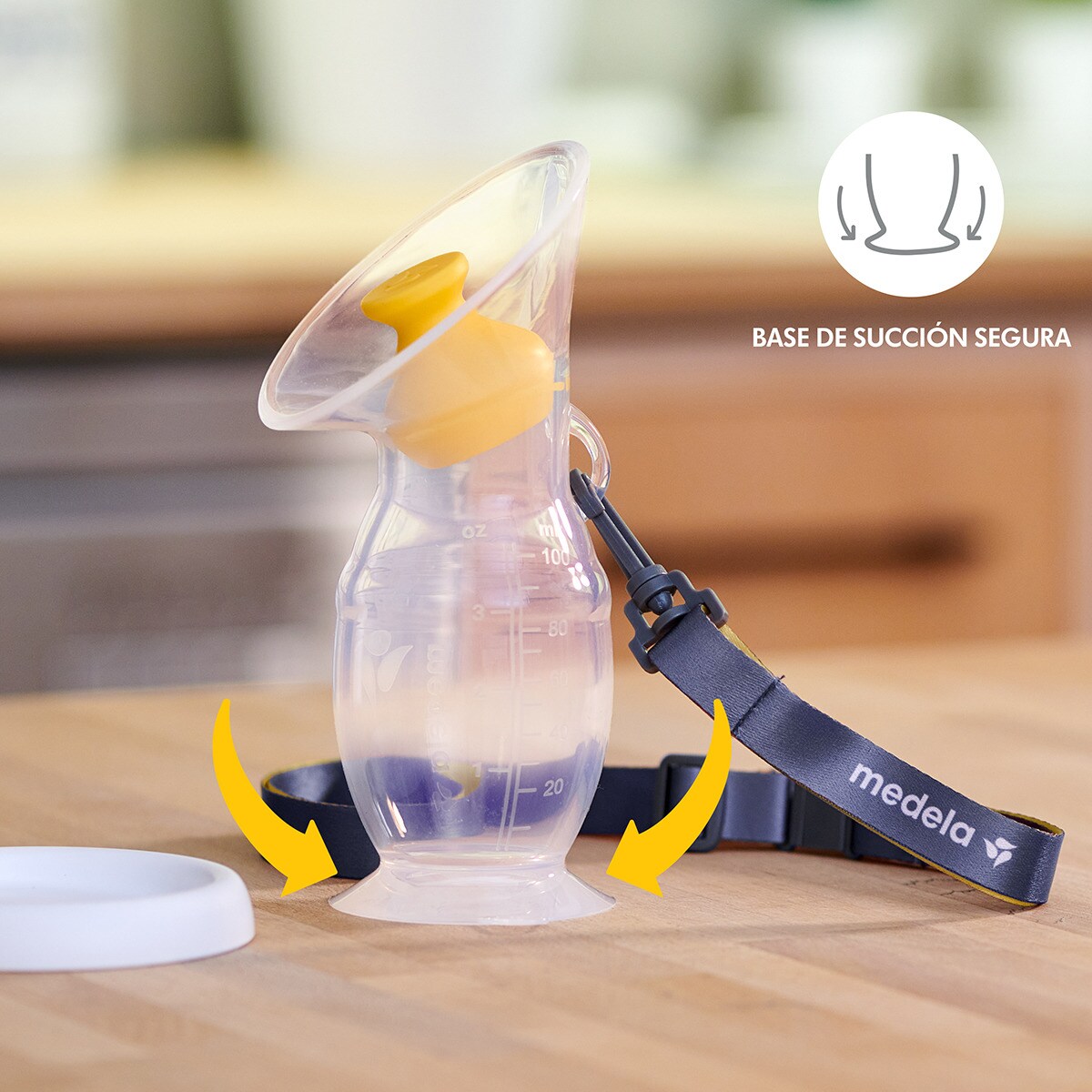 Recolhedor de Leite Materno em Silicone Branco-10