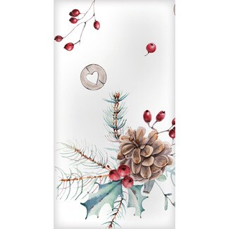 GABBIANO dekorative Servietten Weihnachtszapfen 135 x 220 cm Paket 1 Einheit