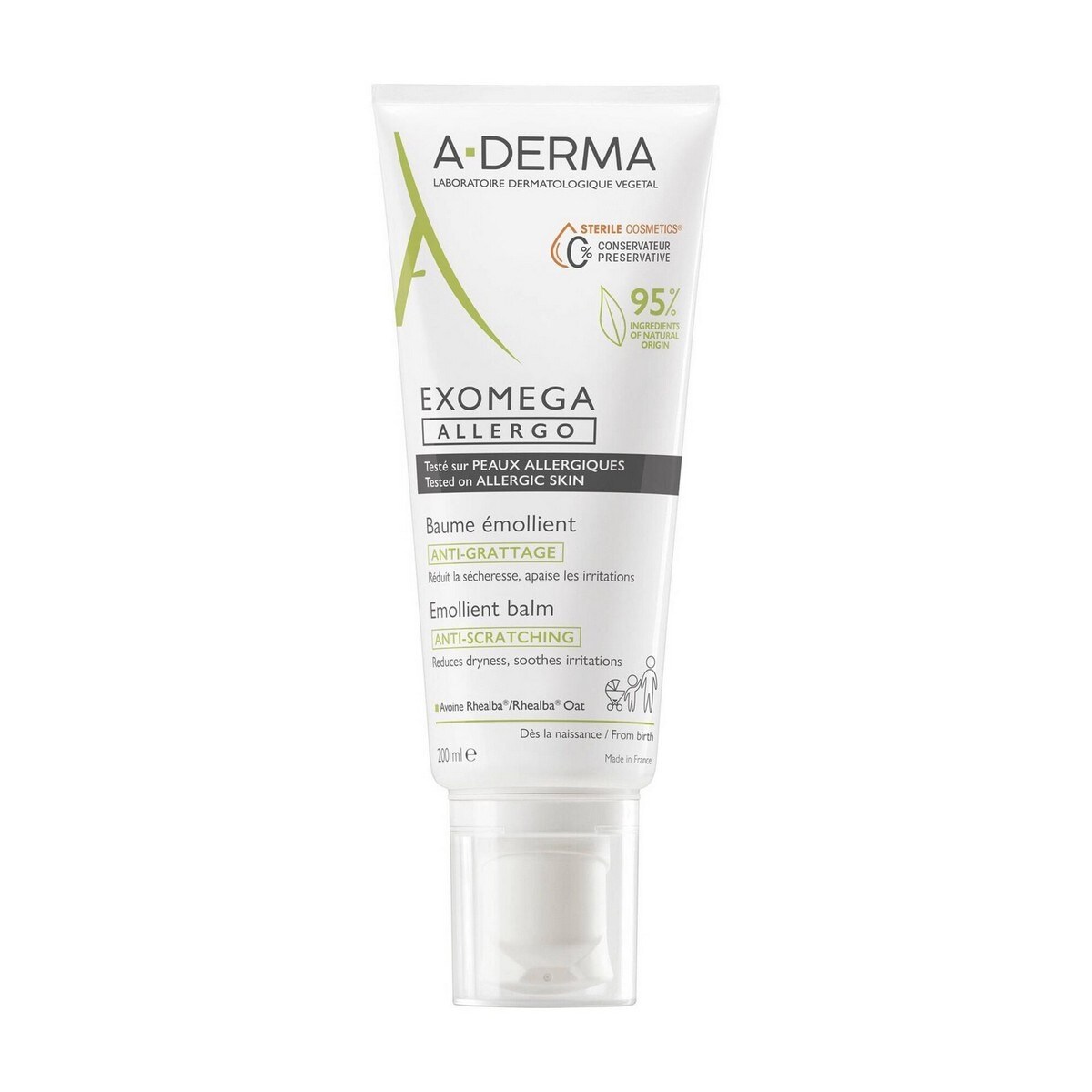 Imagem 0 de Bálsamo Emoliente Pele Seca Exomega Allergo - 200 ml