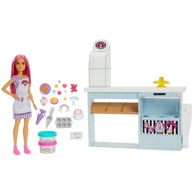 Barbie Chef Carrinho de Compras para Brincar de Faz de Conta