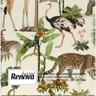Renova Guardanapos Black Label Savana embalagem 20 unidades
