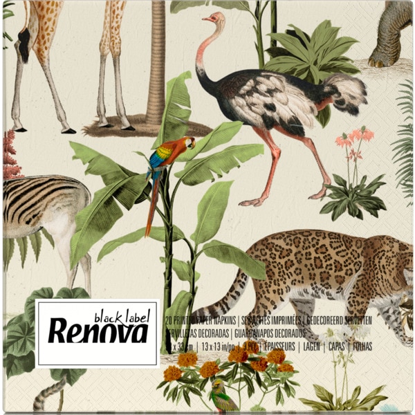 Guardanapos Black Label Savana embalagem 20 unidades