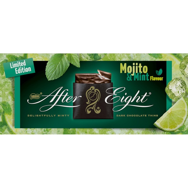 Schokoladenplättchen Mojito- und Minzgeschmack limitierte Auflage Karton 200 g