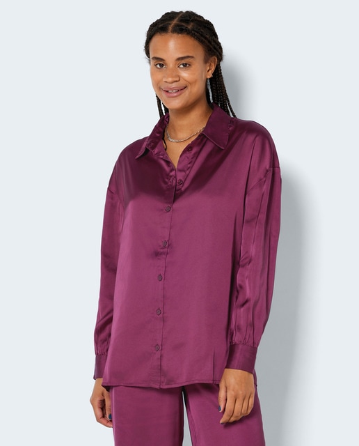 Women's loosefit satin shirt · Women's fashion · El Corte Inglés