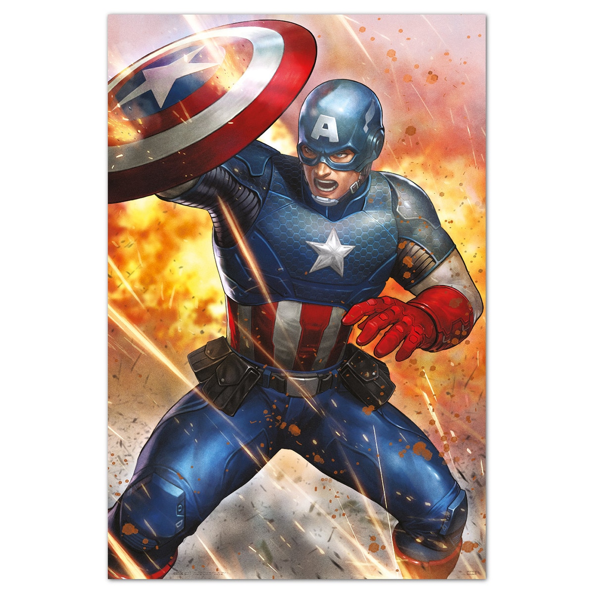 Grupo Erik Editores, S.L. - Póster Marvel Capitán América.