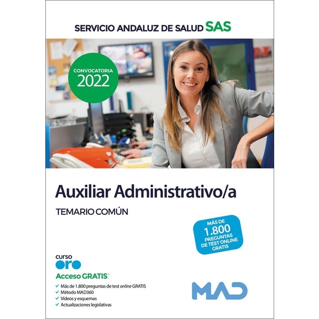 Auxiliar Administrativo del Servicio Andaluz de Salud. Temario común y test (Tapa blanda)