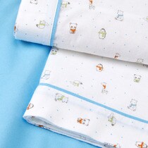 Juego de sábanas 3 piezas bbest Ani de franela celeste (Disponible en varias medidas)