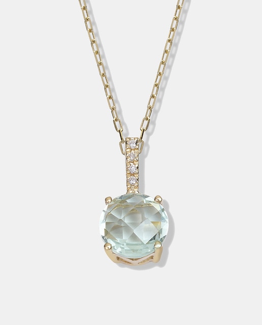 Colgante Color de oro, diamantes y amatista
