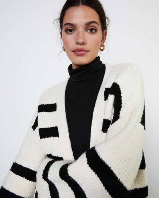 Women's long striped cardigan · Women's fashion · El Corte Inglés