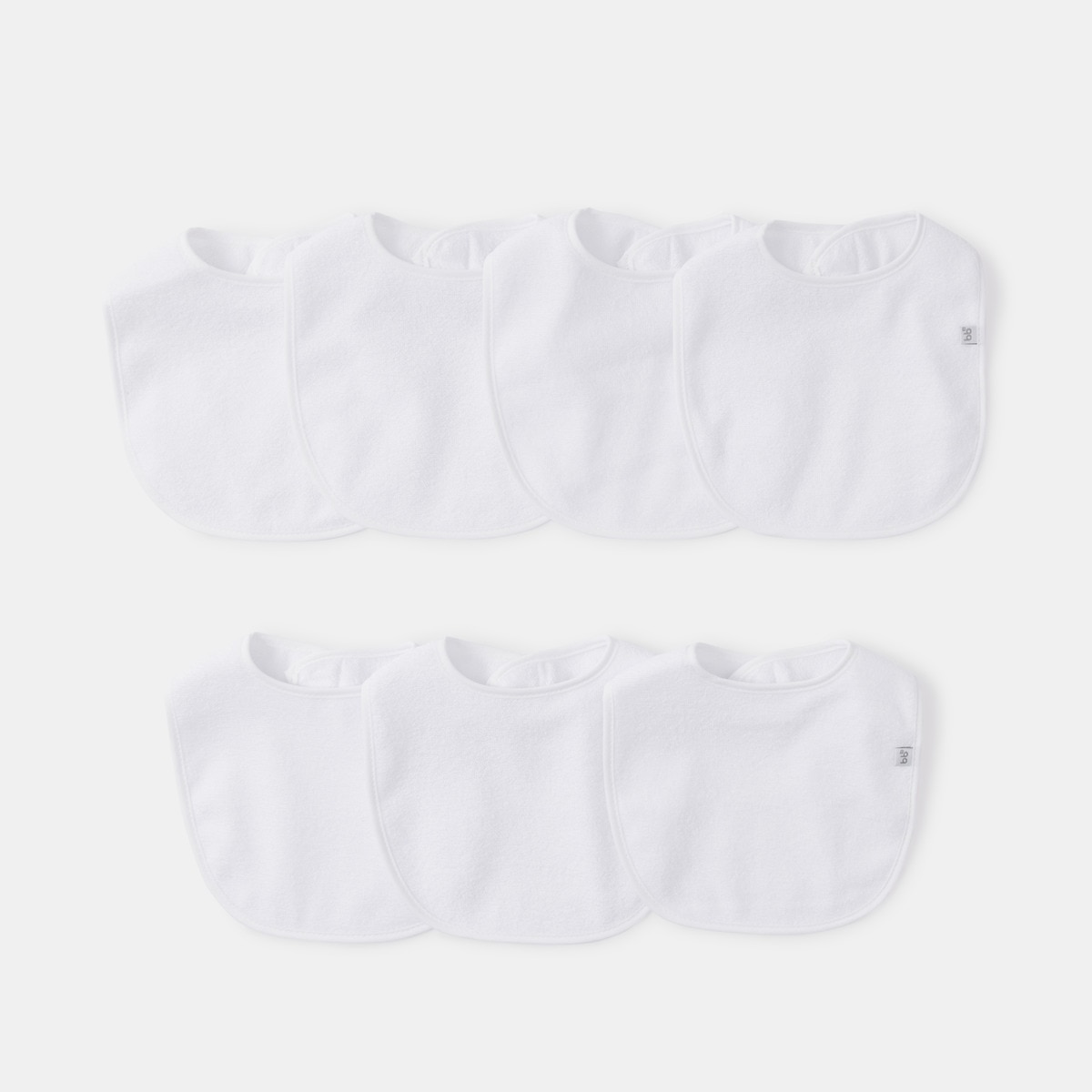 Imagem 0 de Pack de 7 Babetes Básico Tecido Turco Velcro